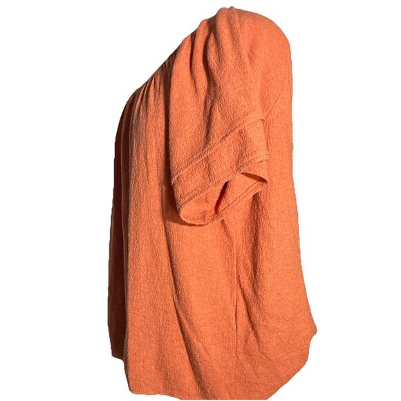 Texture & Thread Madewell Women's M Burnt Orange Tiered sleeve Peasant Top - Picture 3 of 5